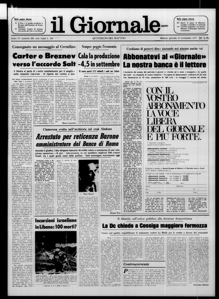 Il giornale nuovo : quotidiano del mattino